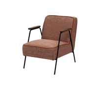 Fauteuil Huggy chiné orange - Amadeus - Orange - Tissu Orange G