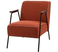 Fauteuil Huggy uni orange - Amadeus - Orange - Tissu Orange G