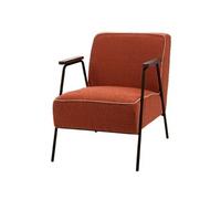 Fauteuil en tissu orange Huggy - Amadeus