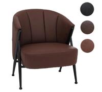 Mendler Fauteuil HWC-P30 Simili Cuir Rouille