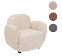 Fauteuil HWC-P33 Chenille (330 g/m²) Oeko-Tex crème