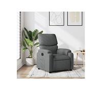 vidaXL Fauteuil inclinable Gris foncé Tissu