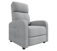 Fauteuil Inclinable, Chaise de Relaxation Confortable avec Dossier, réglable jusqu'à 160° manuellement, Pieds intégré pour Salon Chambre Bureau Home cinéma,Charge 130 kg