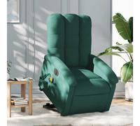 vidaXL stoel électrique tissu vert foncé Vert G