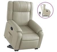 Fauteuil inclinable Crème Similicuir