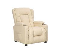 Fauteuil inclinable Crème Tissu