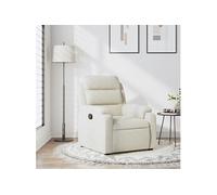 Fauteuil inclinable Crème Velours373509