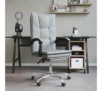 vidaXL Fauteuil inclinable - Gris foncé