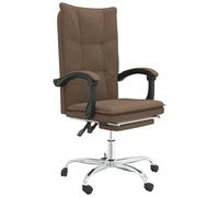 Fauteuil inclinable de bureau Marron Tissu