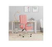 Fauteuil inclinable de bureau Rose Similicuir