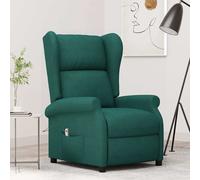 Fauteuil Inclinable Electrique à Oreilles Salle de Séjour Noir Tissu vidaXL