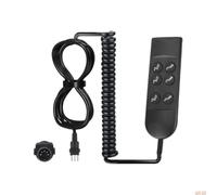 Fauteuil inclinable électrique avec télécommande à 6 boutons, interface 5 broches pour chaises élévatrices Okin Dewert Limoss Catnapper, unité de rechange en plastique noir avec fil, installation