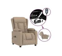 vidaXL Fauteuil inclinable électrique Cappuccino Similicuir G