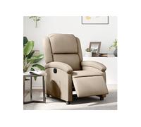 vidaXL Fauteuil inclinable électrique Cappuccino Similicuir3204218 Marron G