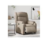 vidaXL Fauteuil Inclinable Électrique, Chaise de Relaxation avec Dossier, Siège avec Accoudoirs, Fauteuil TV de Salon, 3205142 Beige G