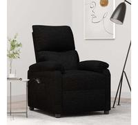 Fauteuil Inclinable Électrique Chaise de Relaxation Releveur Noir Tissu vidaXL