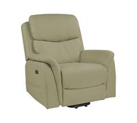 Fauteuil Inclinable Electrique en Similicuir avec Fonction Massage Vert Glorie