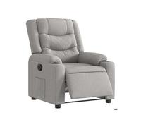 Fauteuil inclinable électrique gris nuage tissu 3310253