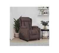 Fauteuil inclinable électrique Marron Similicuir