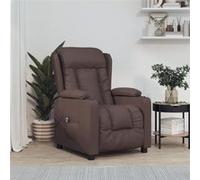 Fauteuil inclinable électrique Marron Similicuir Marron G