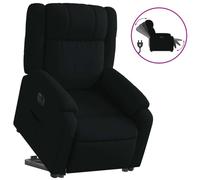 Fauteuil inclinable électrique noir tissu