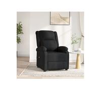 vidaXL Fauteuil inclinable électrique Fauteuil de relaxation salon Tissu Noir