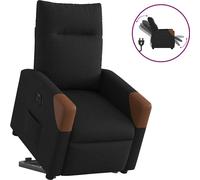 Fauteuil inclinable électrique noir tissu