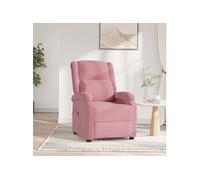 Fauteuil inclinable électrique Rose Velours