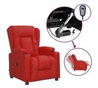 Fauteuil inclinable électrique Rouge bordeaux Similicuir G