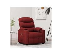 Fauteuil inclinable électrique Rouge bordeaux Tissu 3143494