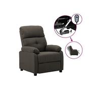 vidaXL Fauteuil inclinable électrique Taupe Tissu