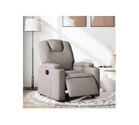 vidaXL Fauteuil inclinable électrique Taupe Tissu