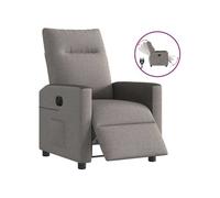 vidaXL Fauteuil inclinable électrique Taupe Tissu