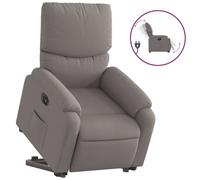 Fauteuil inclinable électrique taupe tissu