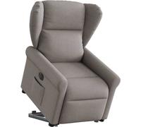 Fauteuil inclinable électrique taupe tissu
