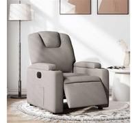 vidaXL Fauteuil inclinable électrique Taupe Tissu