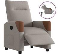 Fauteuil inclinable électrique Taupe Tissu Taupe G
