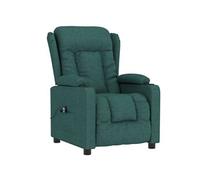 Fauteuil inclinable électrique Vert foncé Tissu