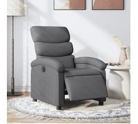 Fauteuil inclinable électrique - vidaXL - Gris foncé - Tissu polyester - 70x92x99,5 cm - Inclinaison 135°