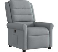 Fauteuil inclinable Gris clair Tissu