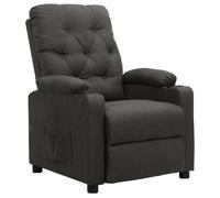 Fauteuil inclinable Gris foncé Tissu