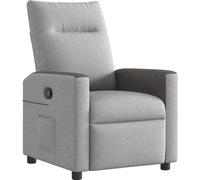 Fauteuil inclinable gris nuage tissu