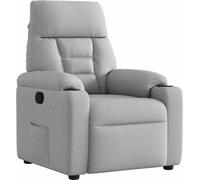 Fauteuil inclinable gris nuage tissu