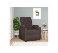 Fauteuil inclinable Marron foncé Tissu