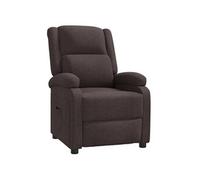 Fauteuil inclinable Marron foncé Tissu