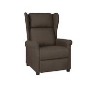 Fauteuil inclinable Marron foncé Tissu