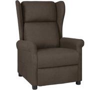 Fauteuil inclinable Marron foncé Tissu