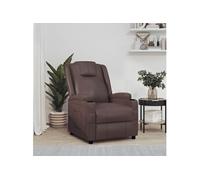 Fauteuil inclinable Marron Similicuir