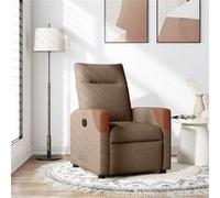 Fauteuil inclinable Marron Tissu
