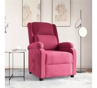 vidaXL Fauteuil inclinable rouge bordeaux velours